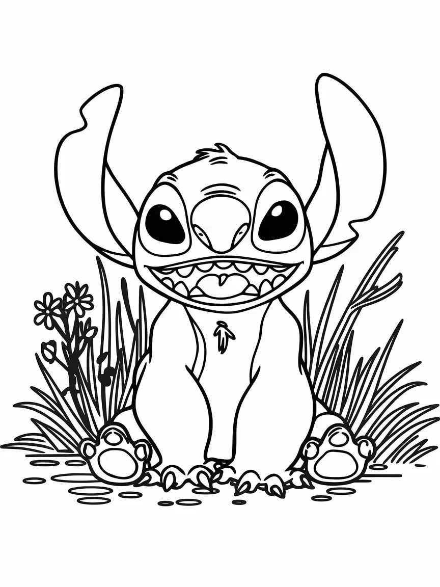 Stitch coloring pages - 177 | ColoringPagesDesign