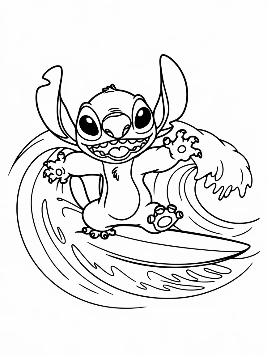 Stitch coloring pages - 1315 | ColoringPagesDesign