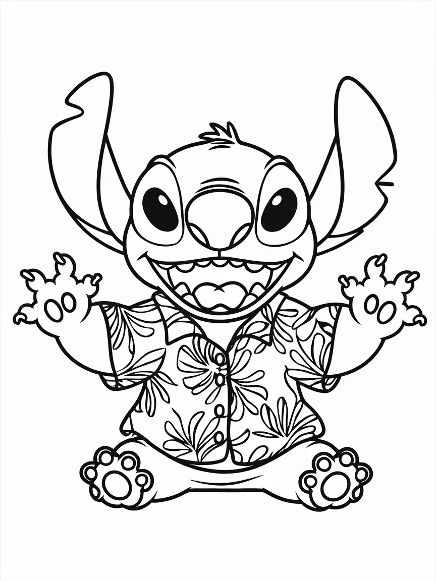 Stitch coloring pages - 1316 | ColoringPagesDesign