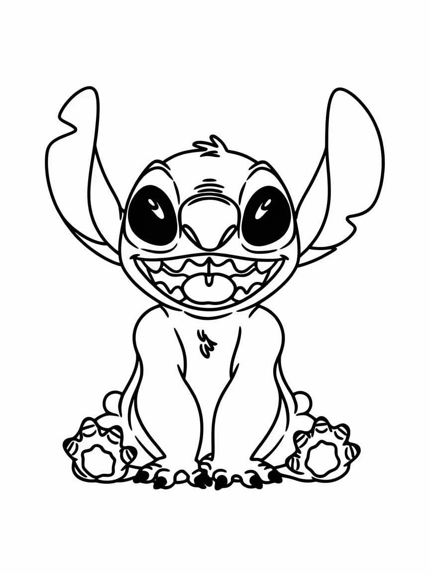 Stitch coloring pages - 1318 | ColoringPagesDesign