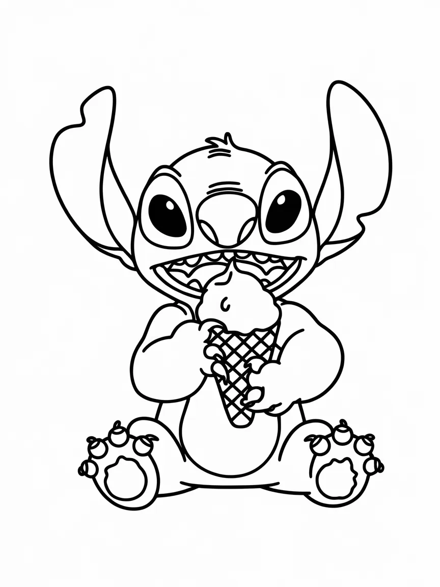 Stitch coloring pages - 1319 | ColoringPagesDesign