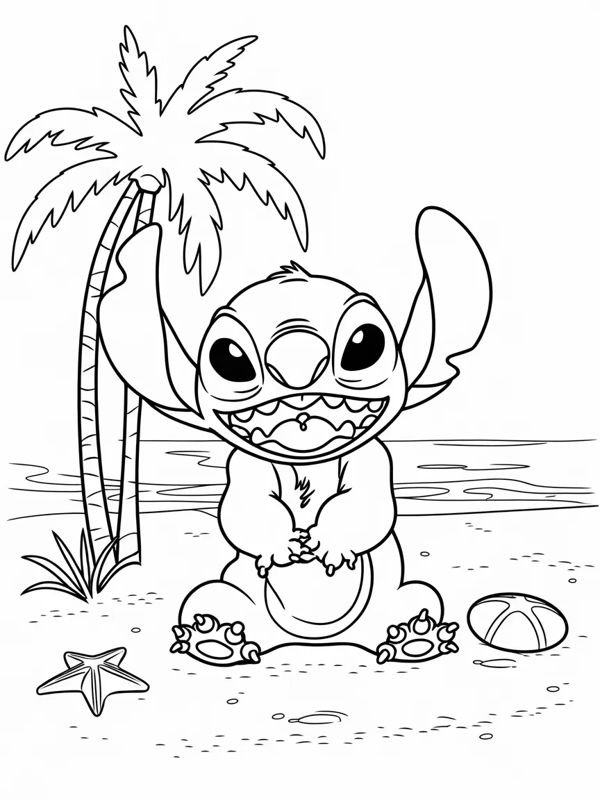 Stitch coloring pages - 1321 | ColoringPagesDesign