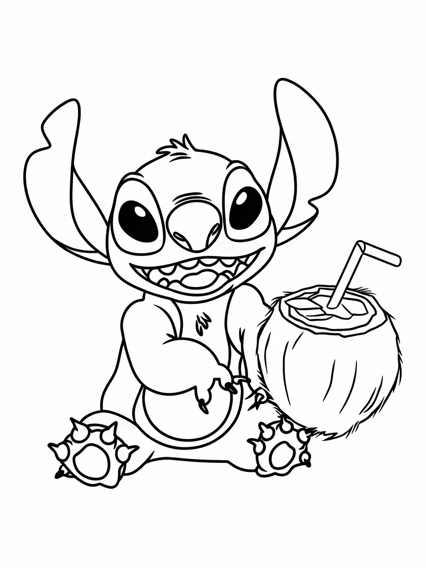 Stitch coloring pages - 1322 | ColoringPagesDesign