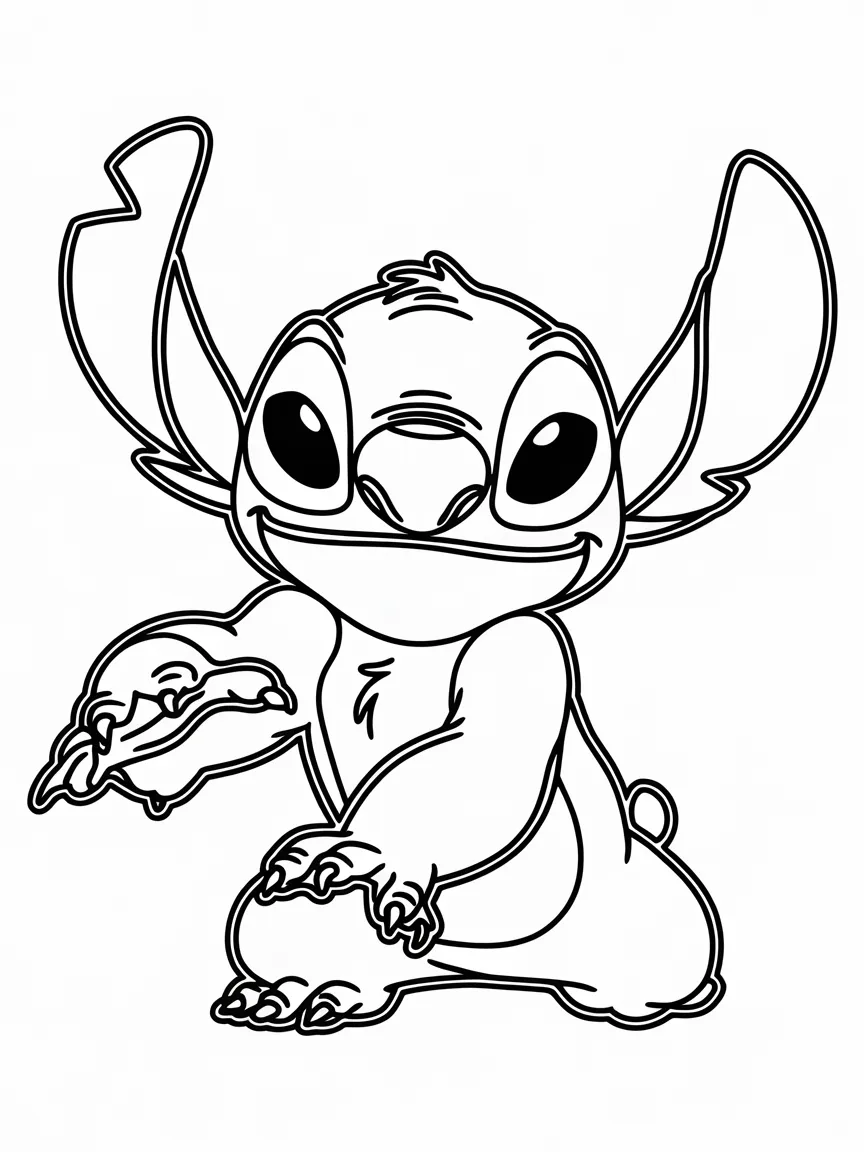 Stitch coloring pages - 2198 | ColoringPagesDesign