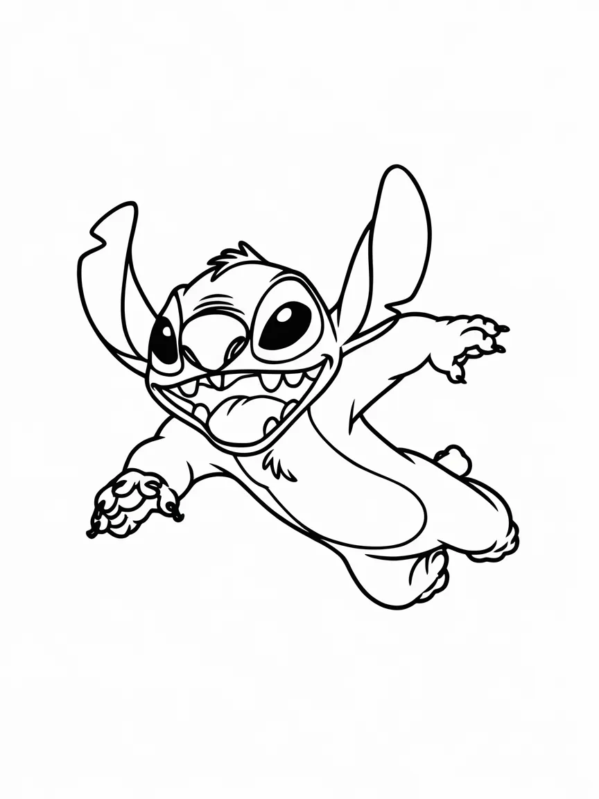 Stitch coloring pages - 2205 | ColoringPagesDesign