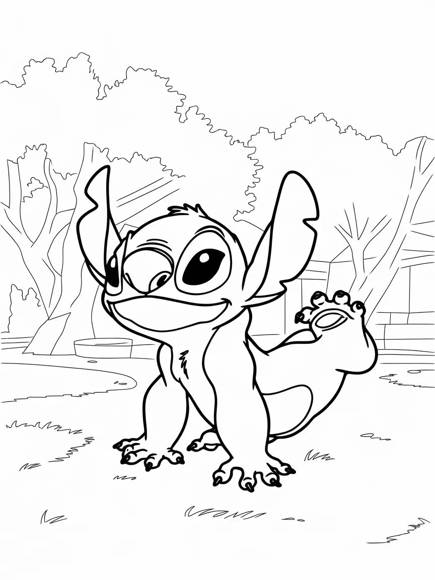 Stitch coloring pages - 2207 | ColoringPagesDesign