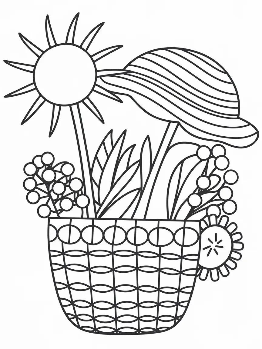 Summer coloring pages - 279 | ColoringPagesDesign