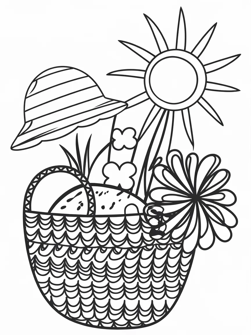 Summer coloring pages - 280 | ColoringPagesDesign