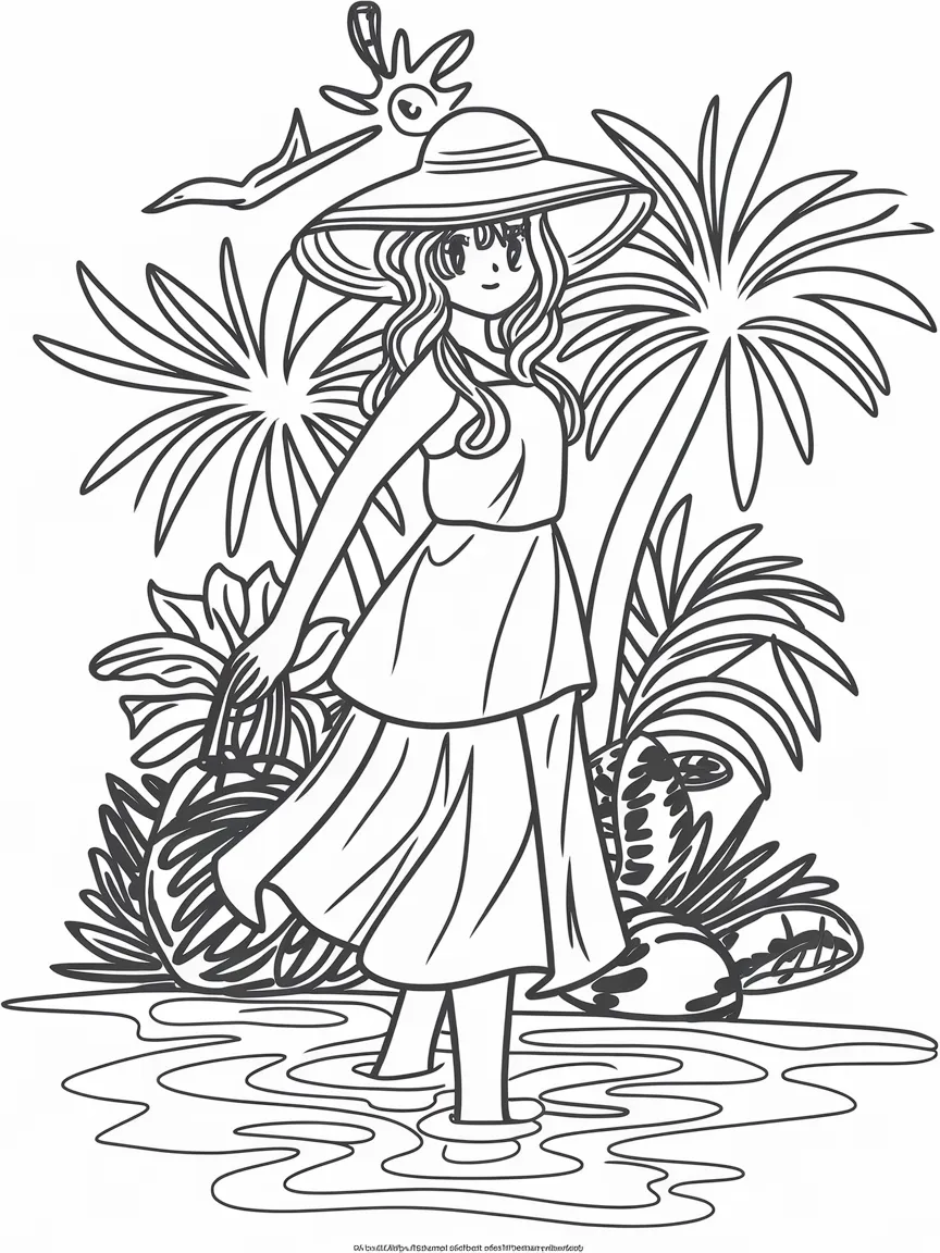 Summer coloring pages - 284 | ColoringPagesDesign