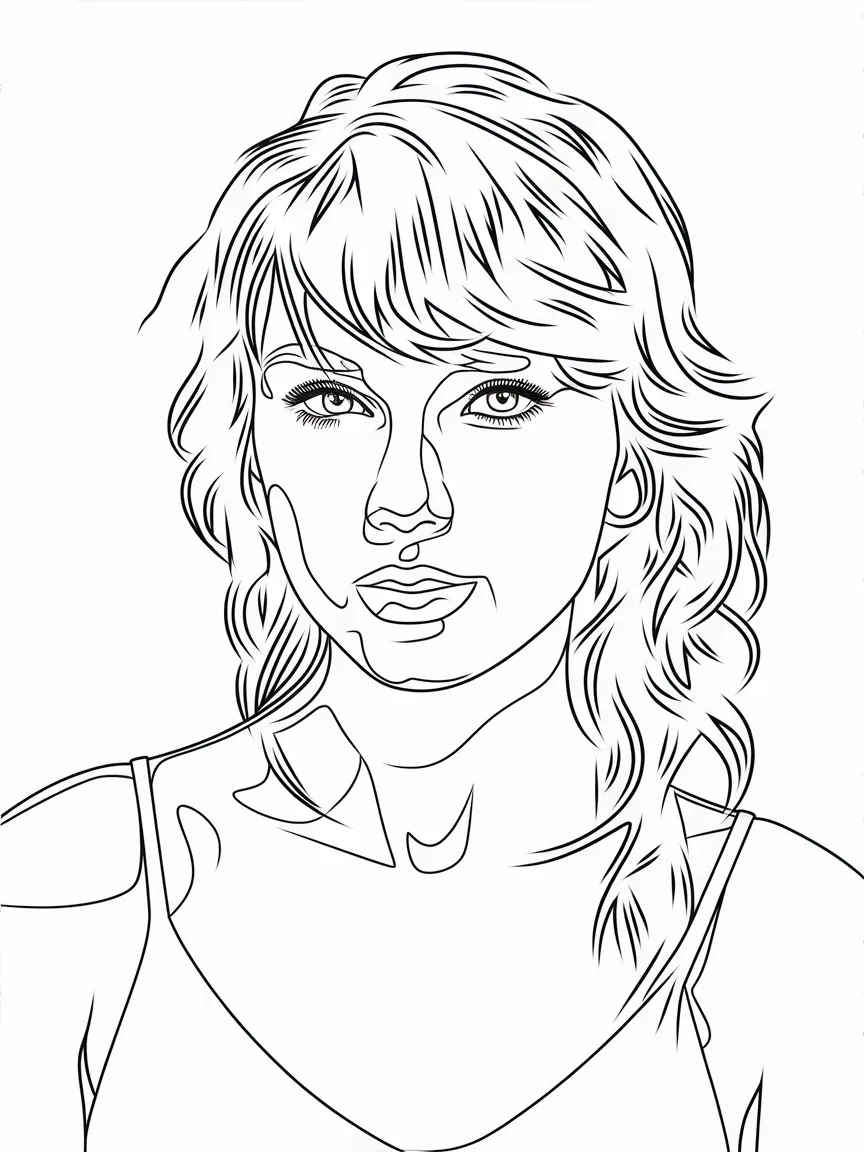 Pt categorias - Taylor Swift | ColoringPagesDesign