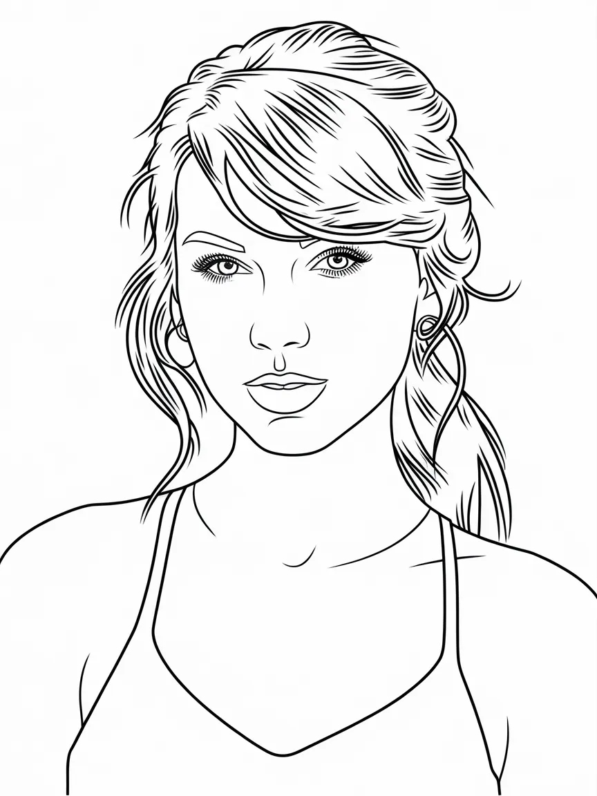 Taylor swift coloring pages - 312 | ColoringPagesDesign