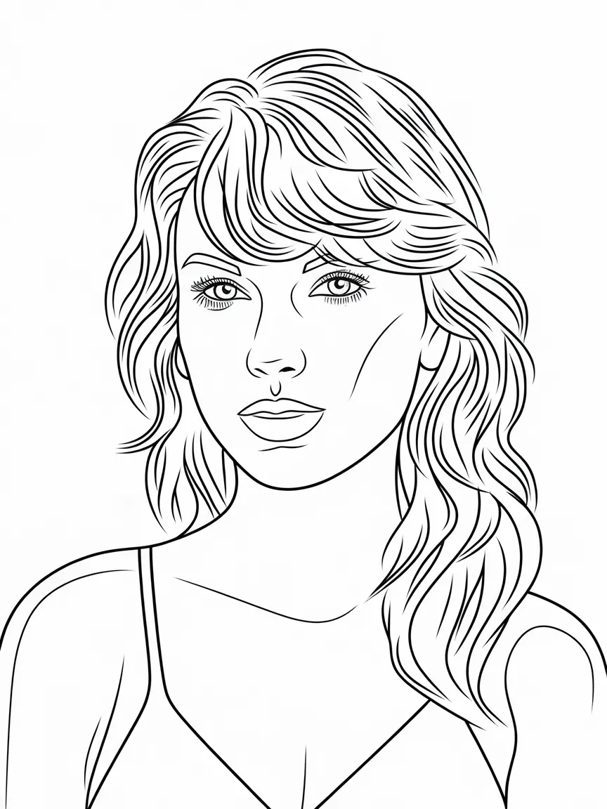 Taylor swift coloring pages - 314 | ColoringPagesDesign