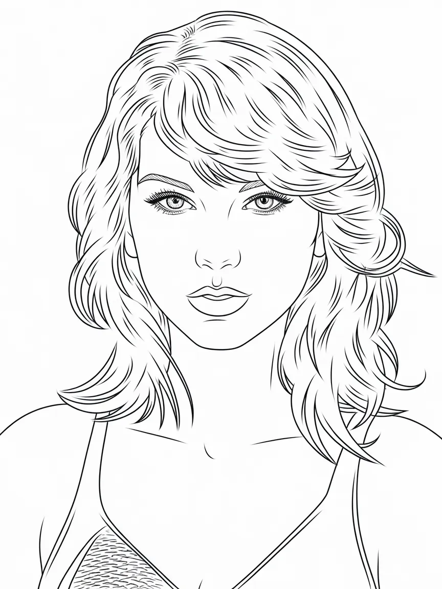 Taylor swift coloring pages - 317 | ColoringPagesDesign