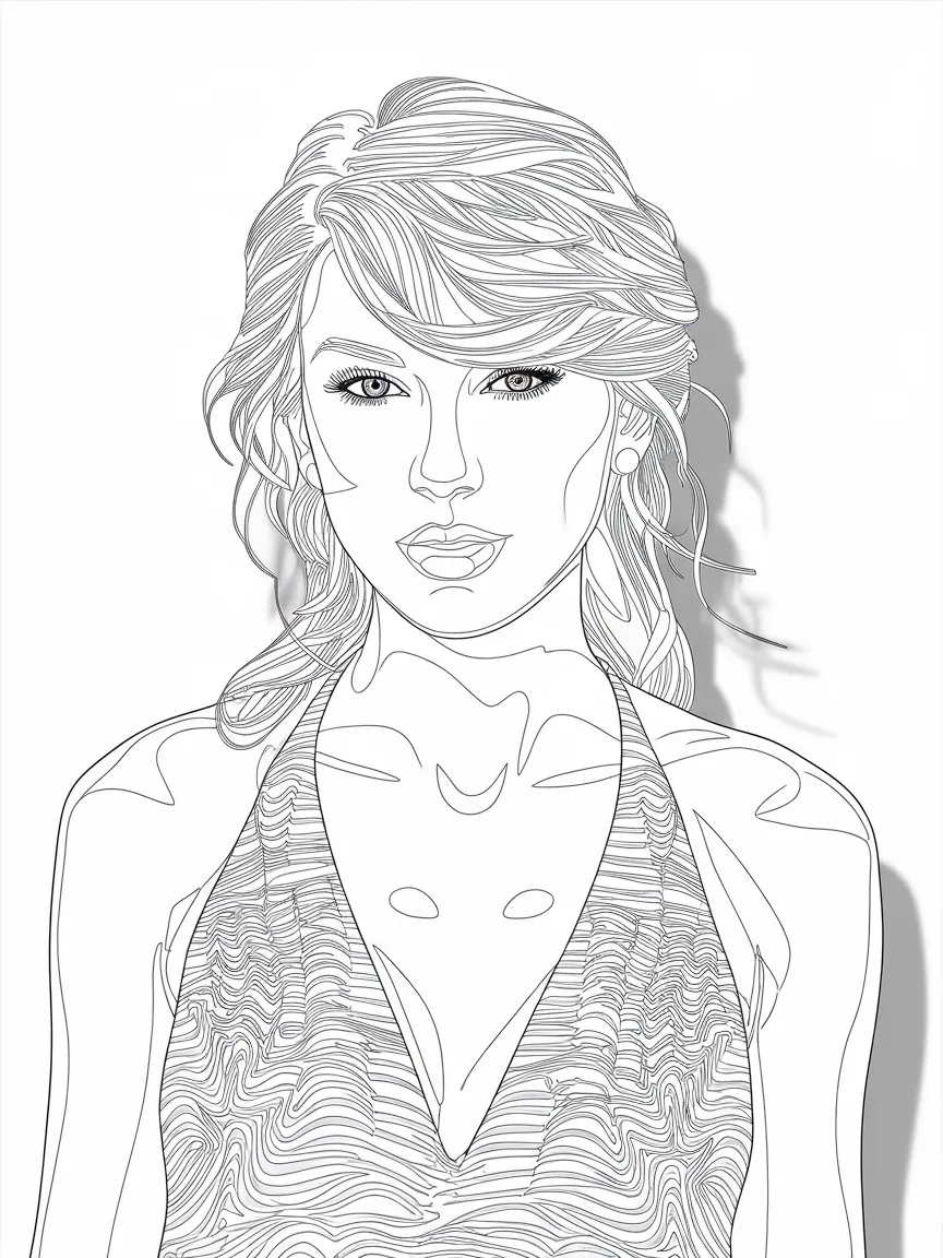 Taylor swift coloring pages - 319 | ColoringPagesDesign