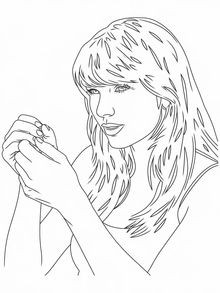 Taylor swift coloring pages - 2235 | ColoringPagesDesign