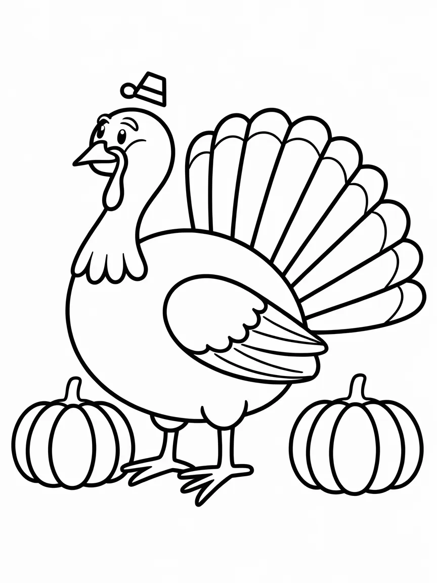 Turkey coloring pages - 1160 | ColoringPagesDesign