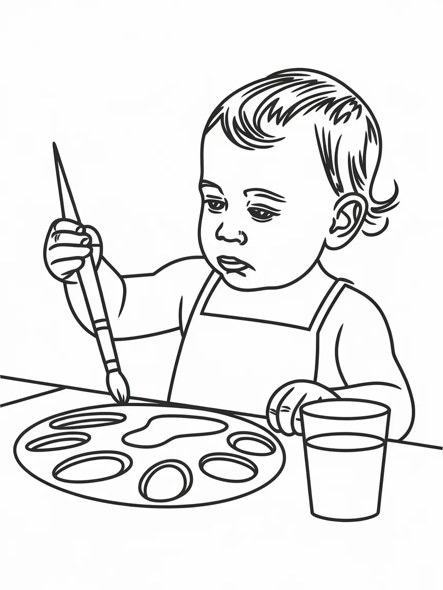 Toddler coloring pages - 1890 | ColoringPagesDesign