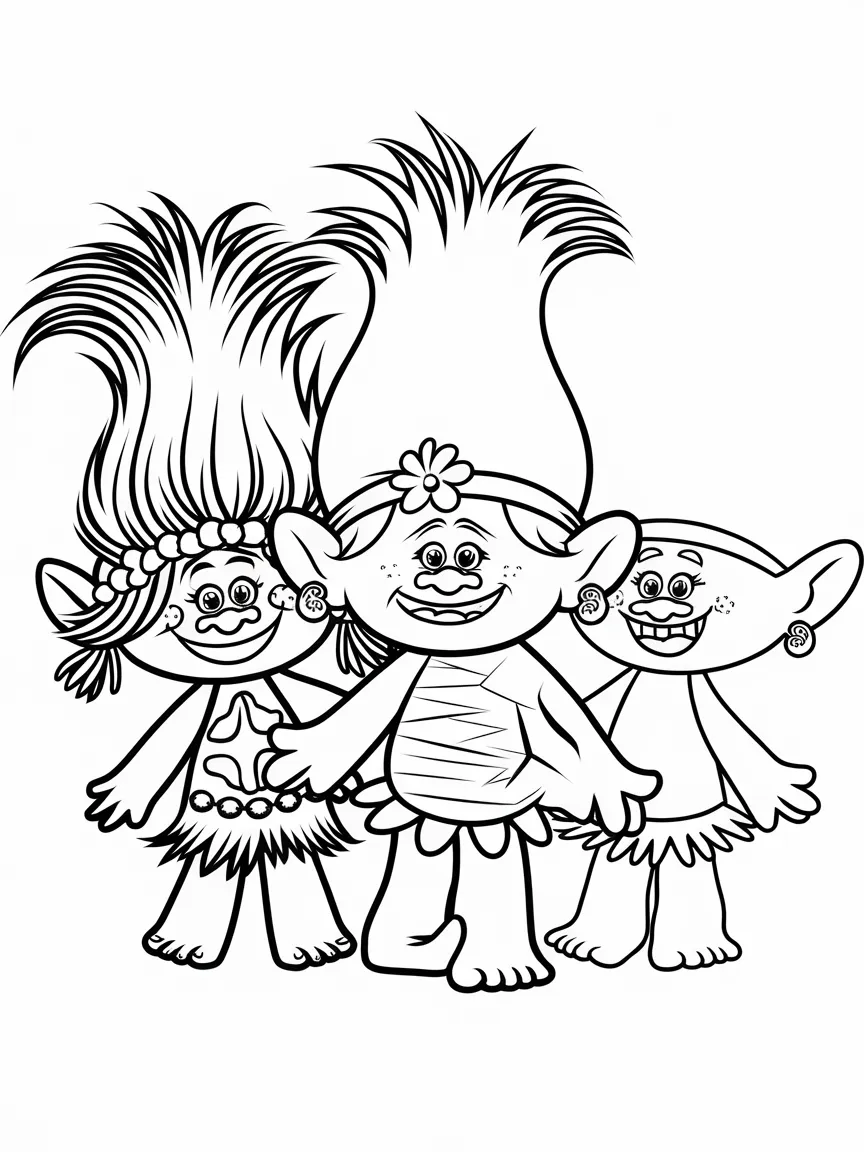 Trolls coloring pages - 629 | ColoringPagesDesign