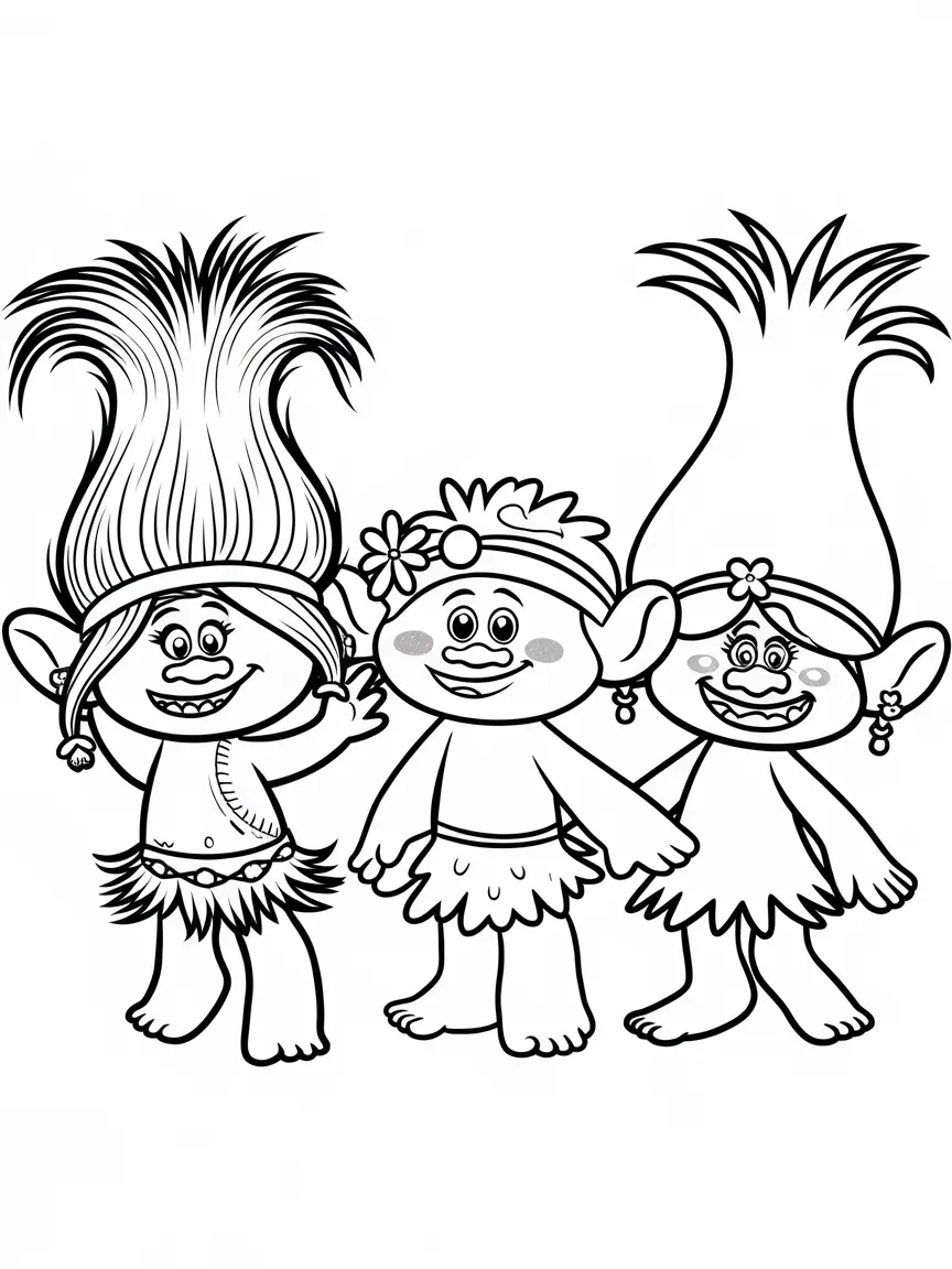 Trolls coloring pages - 632 | ColoringPagesDesign