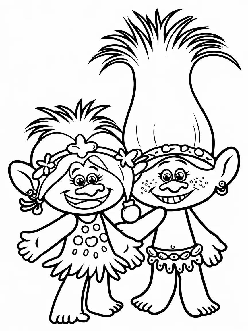 Trolls coloring pages - 634 | ColoringPagesDesign