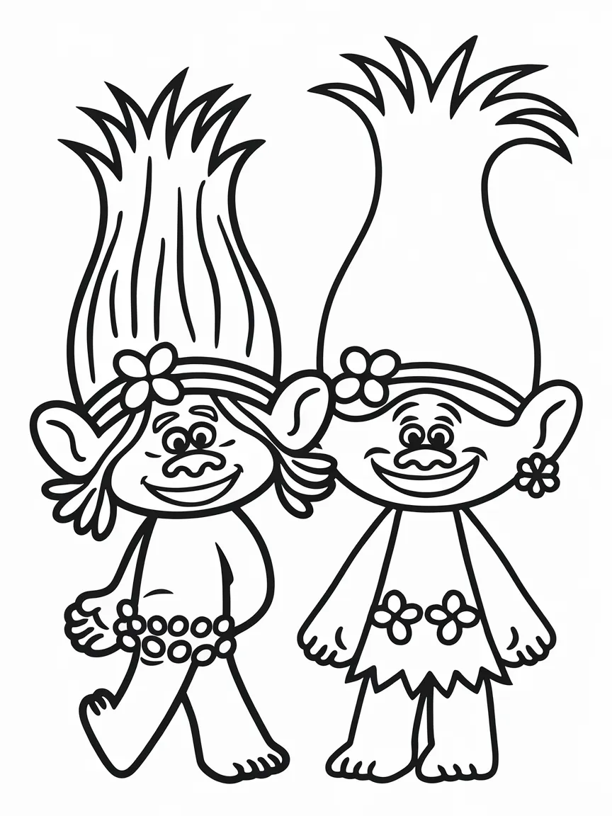 Trolls coloring pages - 635 | ColoringPagesDesign