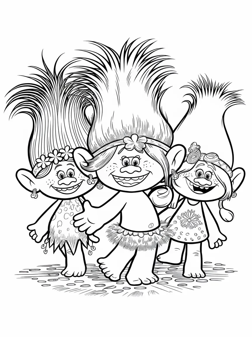 Trolls coloring pages - 637 | ColoringPagesDesign