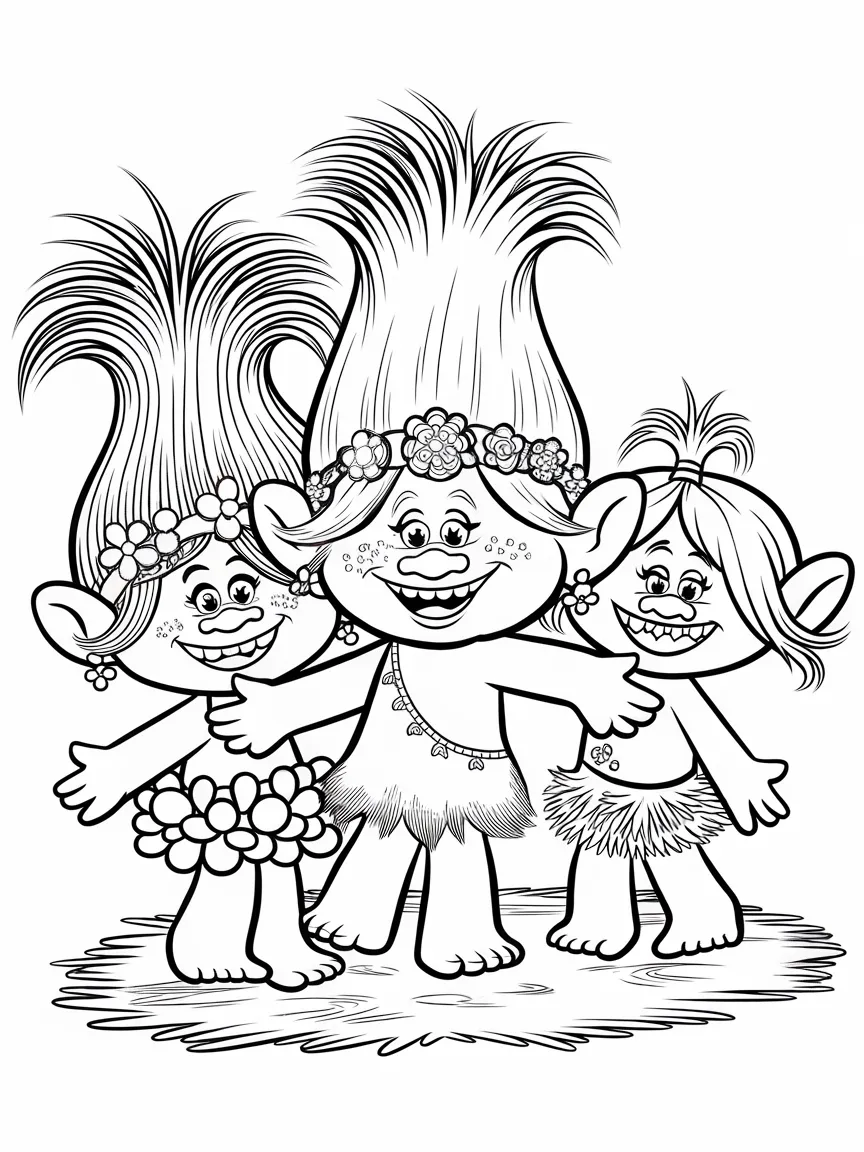 Trolls coloring pages - 639 | ColoringPagesDesign