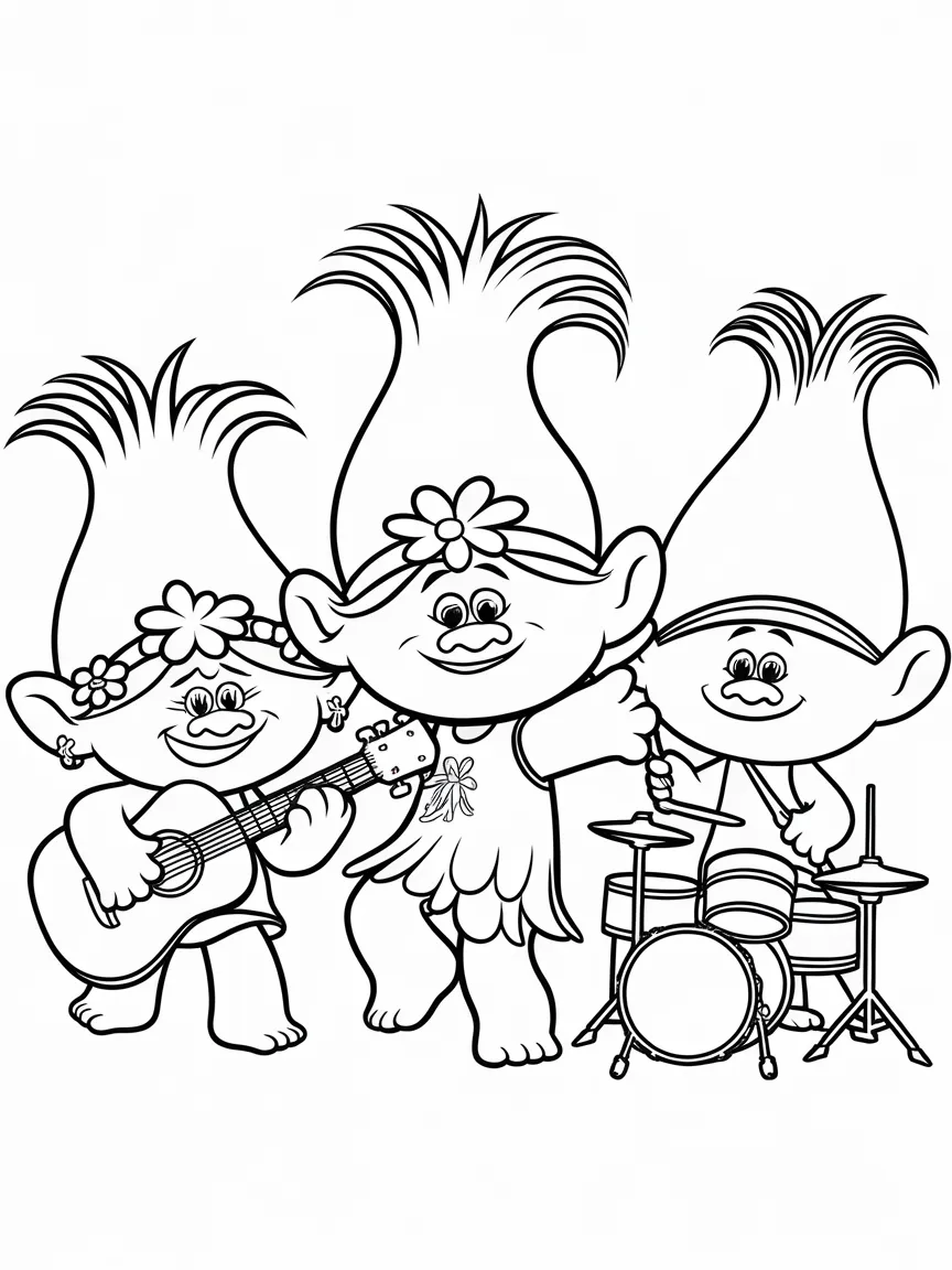 Trolls coloring pages - 2309 | ColoringPagesDesign