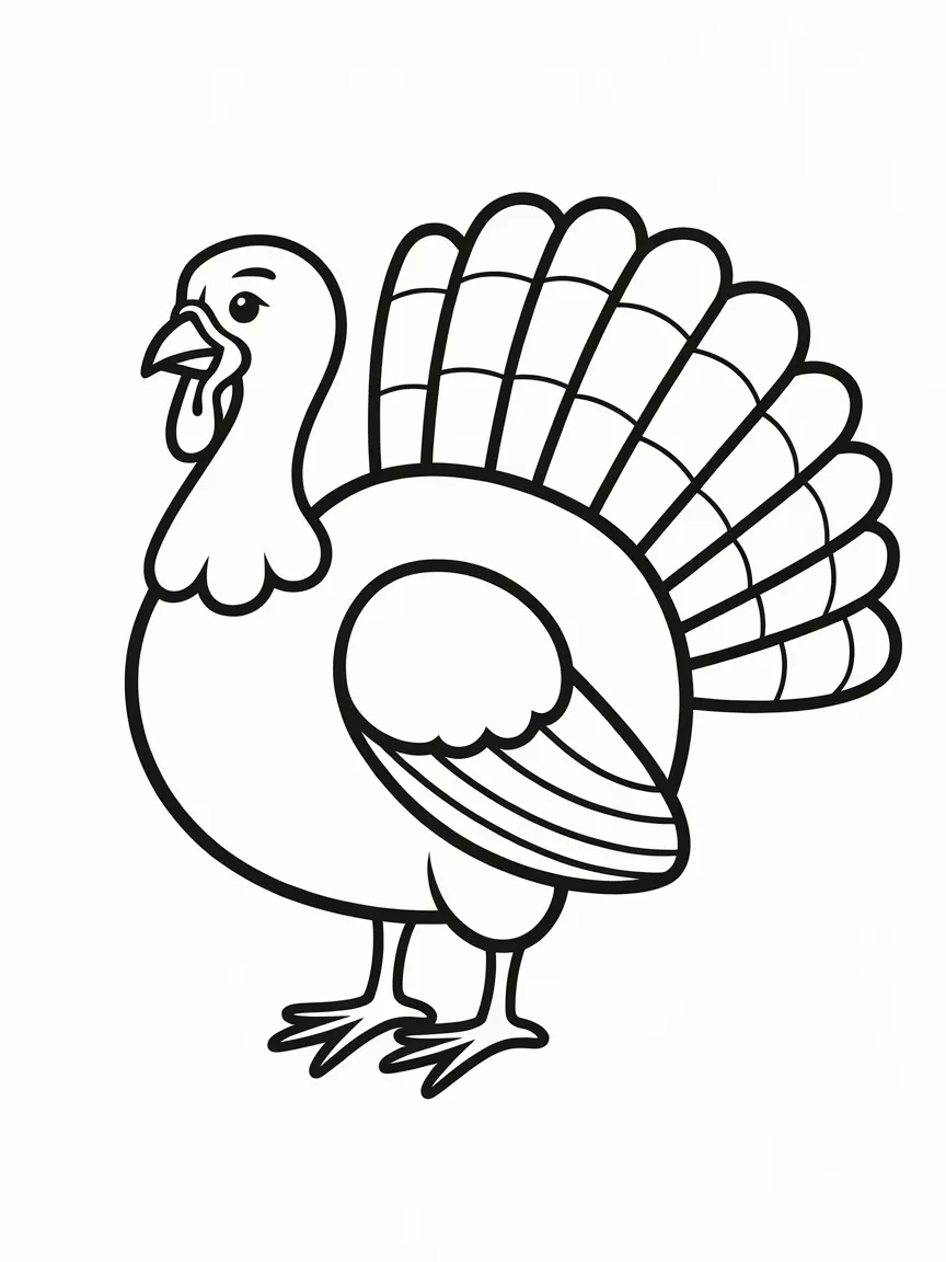 Turkey coloring pages - 443 | ColoringPagesDesign