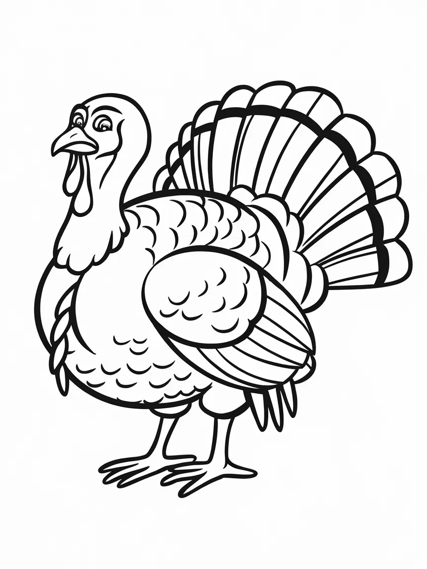 Turkey coloring pages - 447 | ColoringPagesDesign