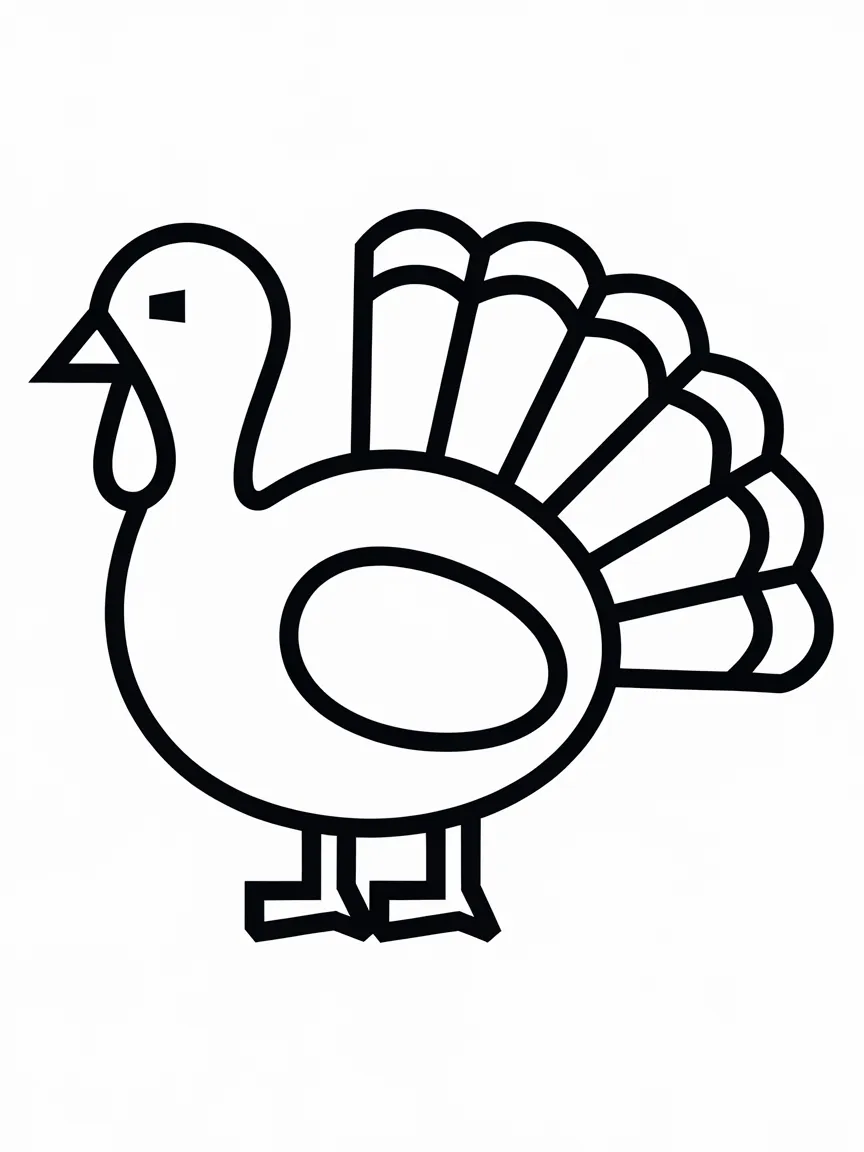 Turkey coloring pages - 448 | ColoringPagesDesign