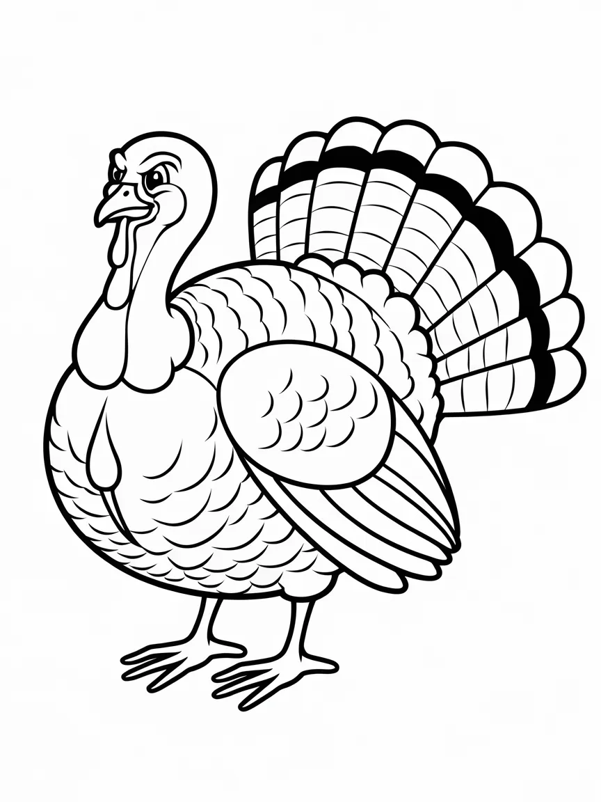 Turkey coloring pages - 449 | ColoringPagesDesign