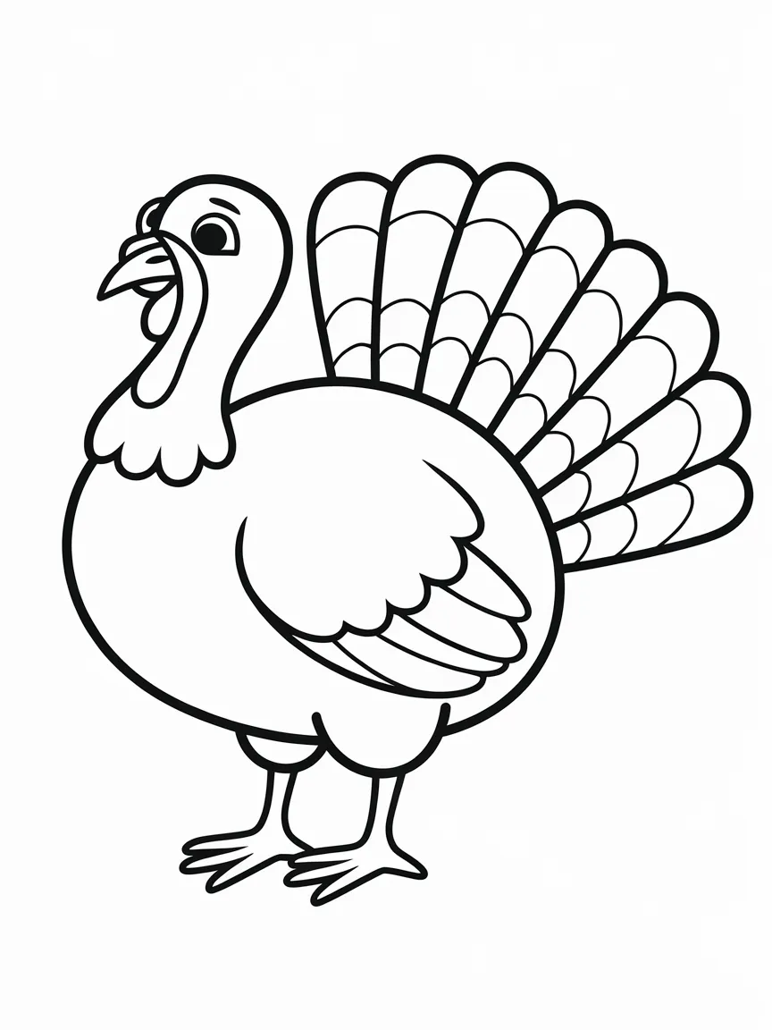 Turkey coloring pages - 1467 | ColoringPagesDesign