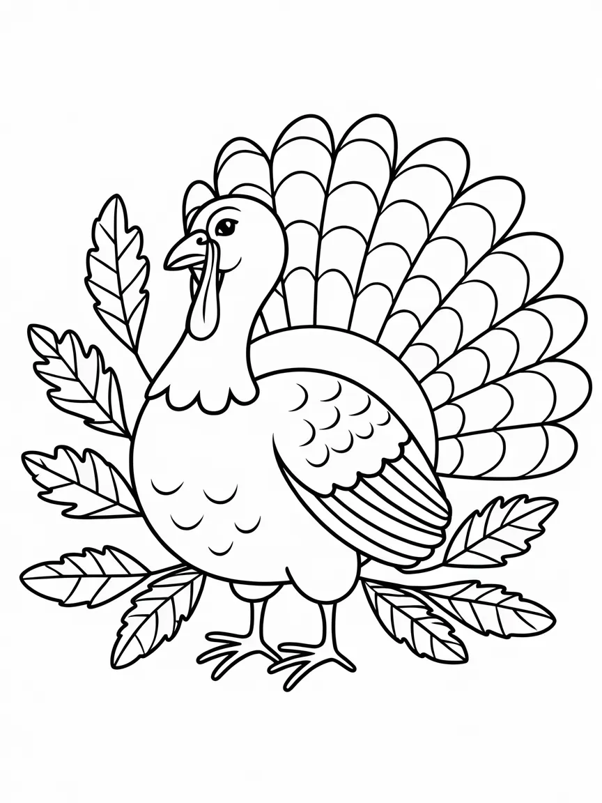 Turkey coloring pages - 1469 | ColoringPagesDesign