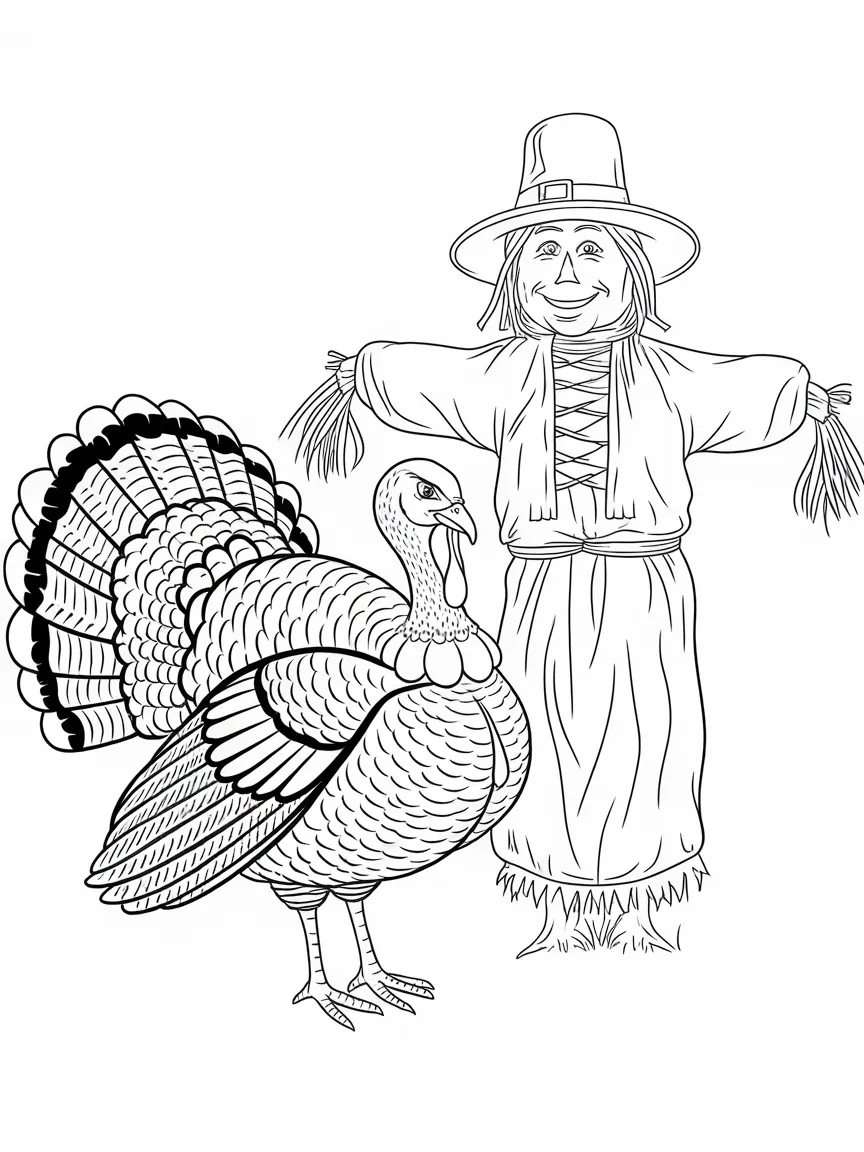 Turkey coloring pages - 1473 | ColoringPagesDesign