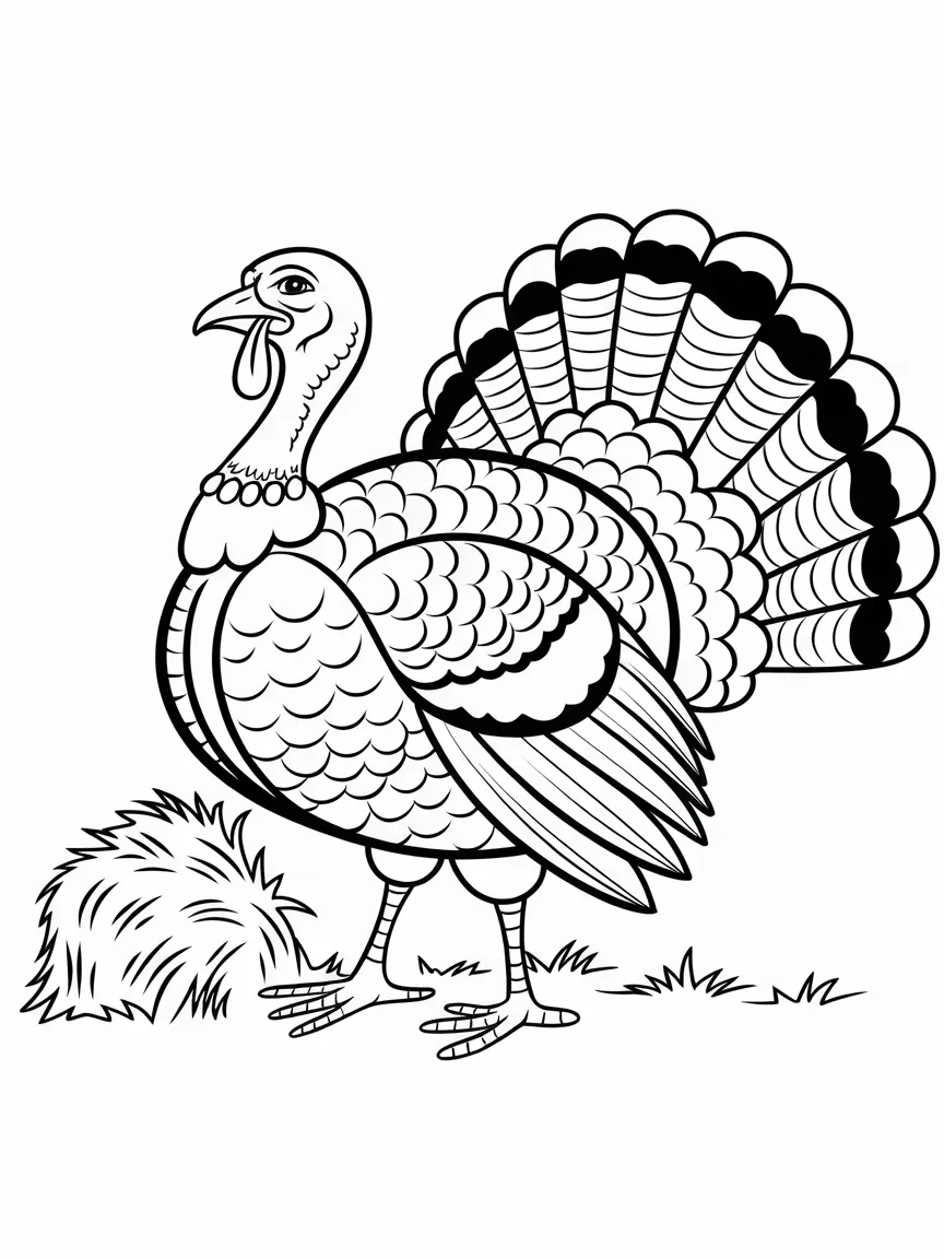 Turkey coloring pages - 1475 | ColoringPagesDesign