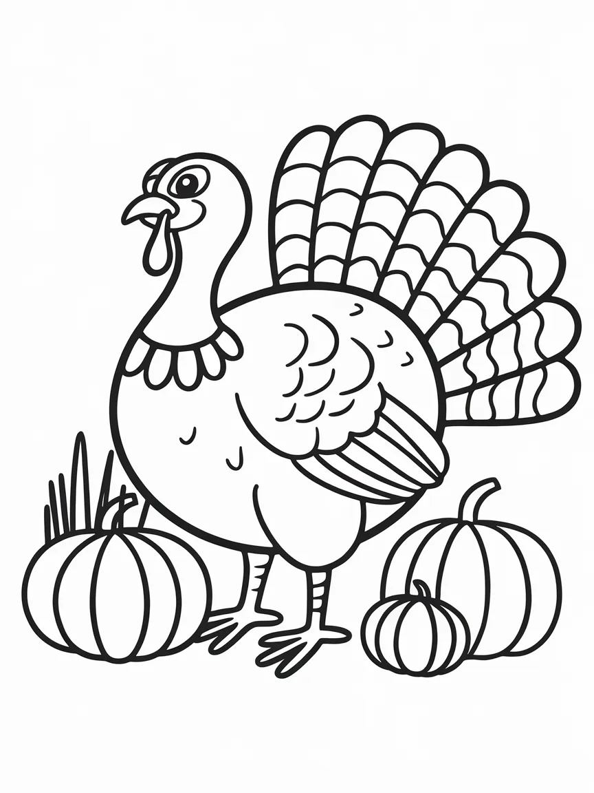 Turkey coloring pages - 1477 | ColoringPagesDesign