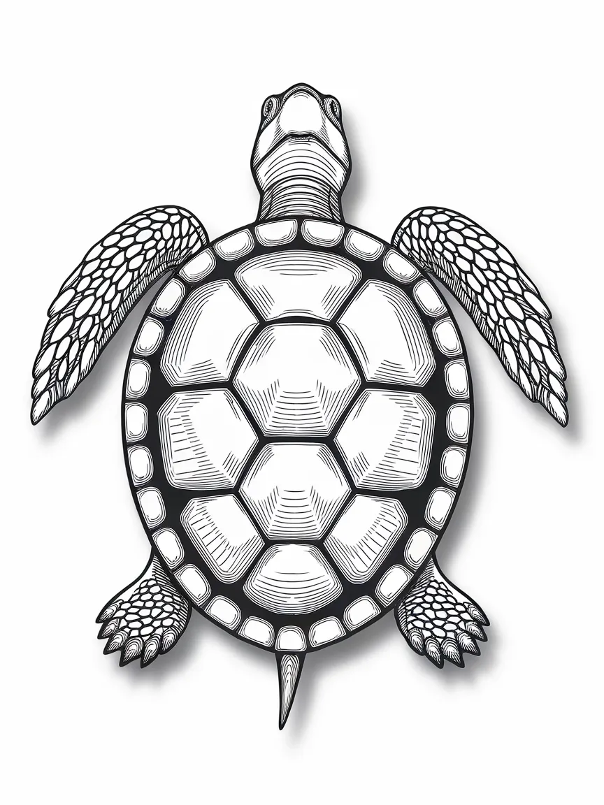 Turtle coloring pages - 802 | ColoringPagesDesign