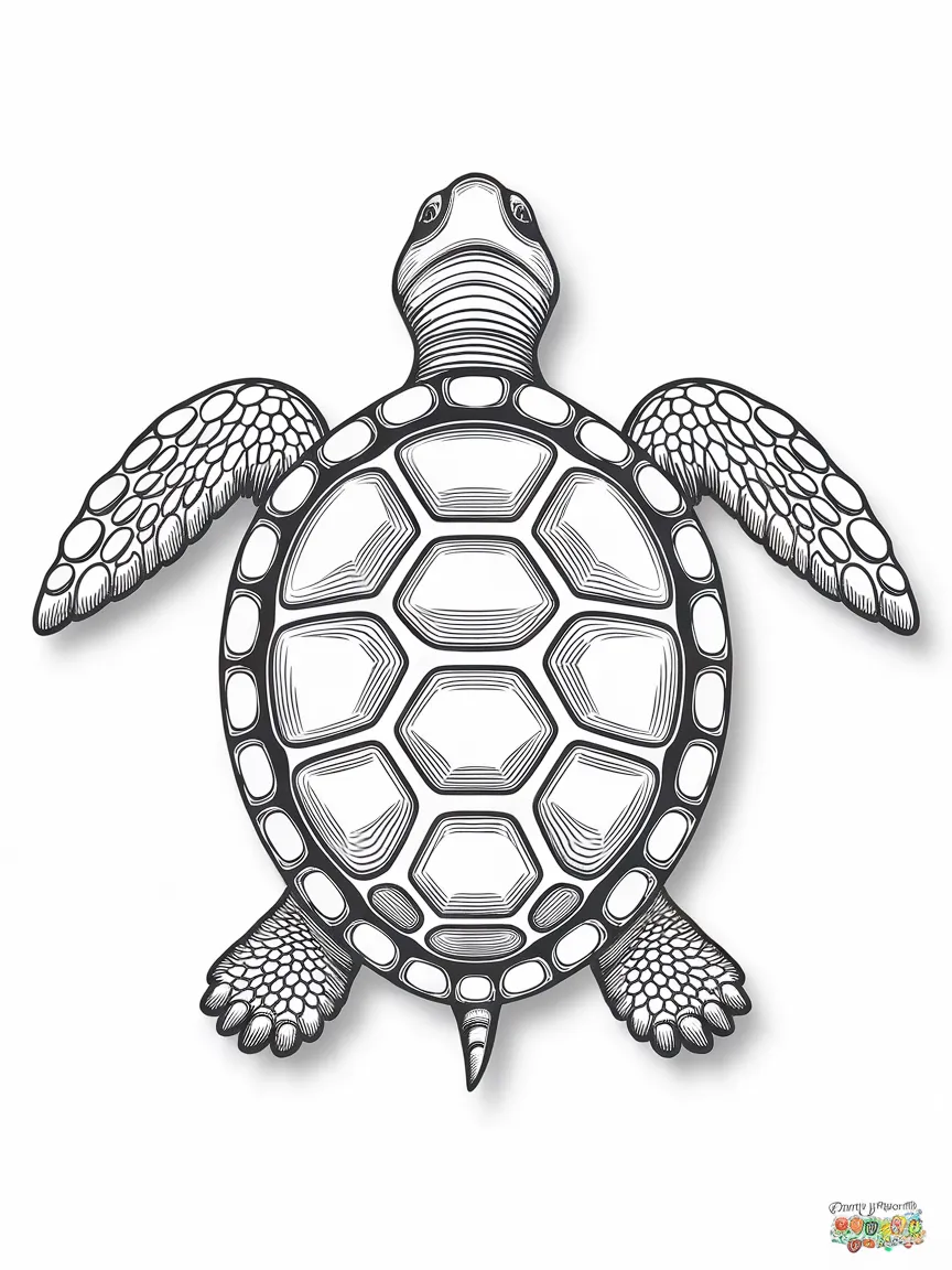 Turtle coloring pages - 804 | ColoringPagesDesign