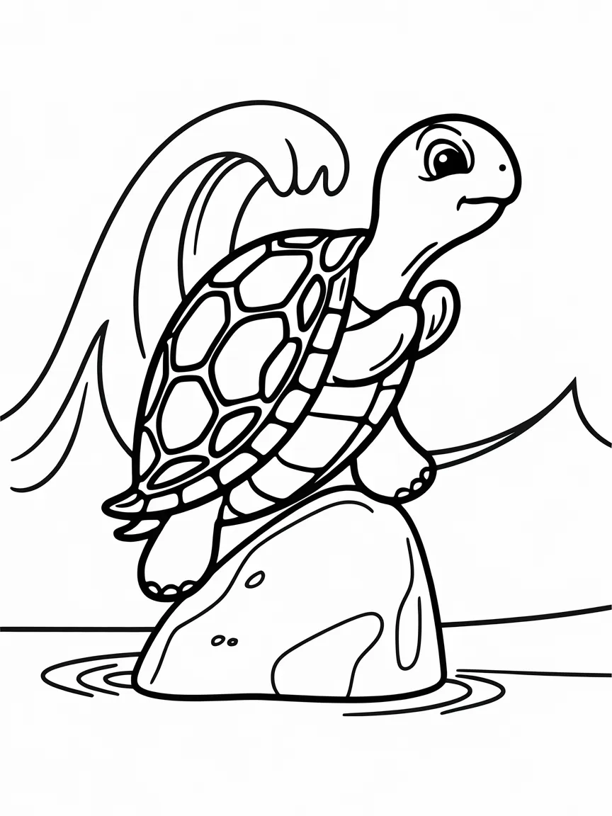 Turtle coloring pages - 1653 | ColoringPagesDesign