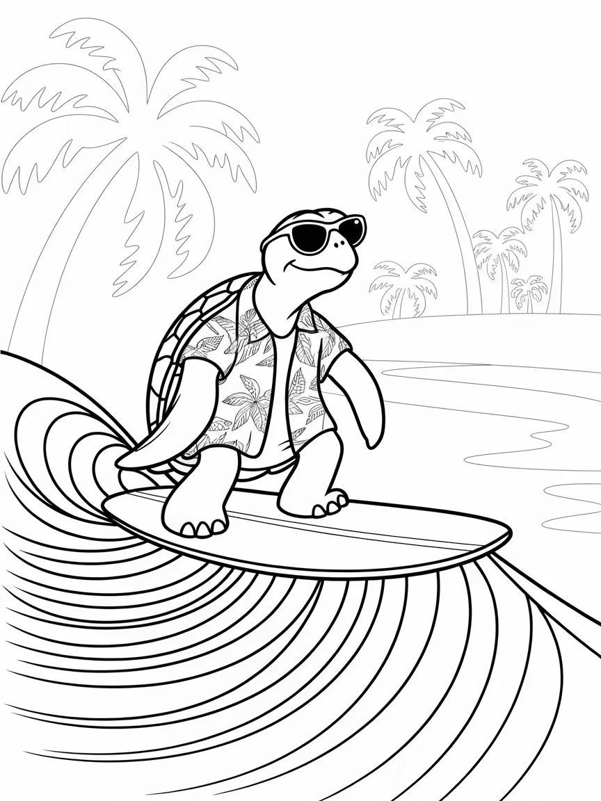 Turtle coloring pages - 1655 | ColoringPagesDesign