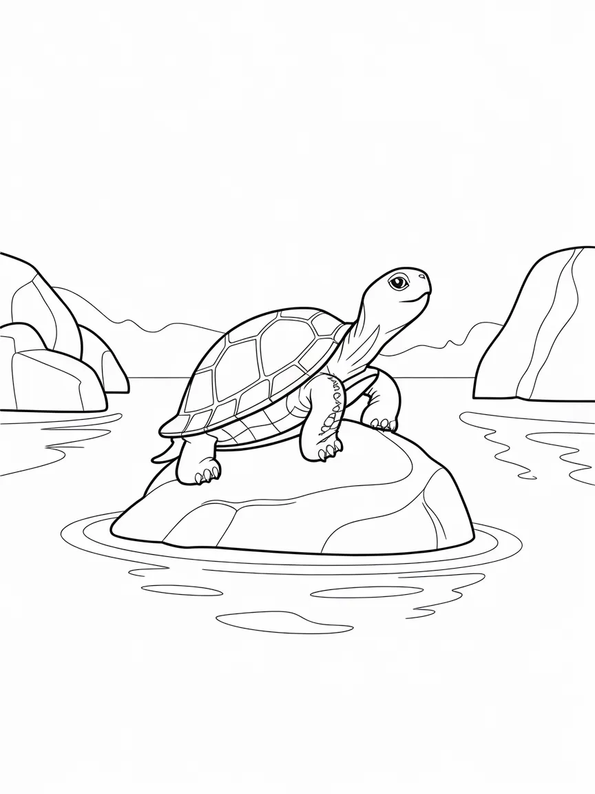 Turtle coloring pages - 1659 | ColoringPagesDesign