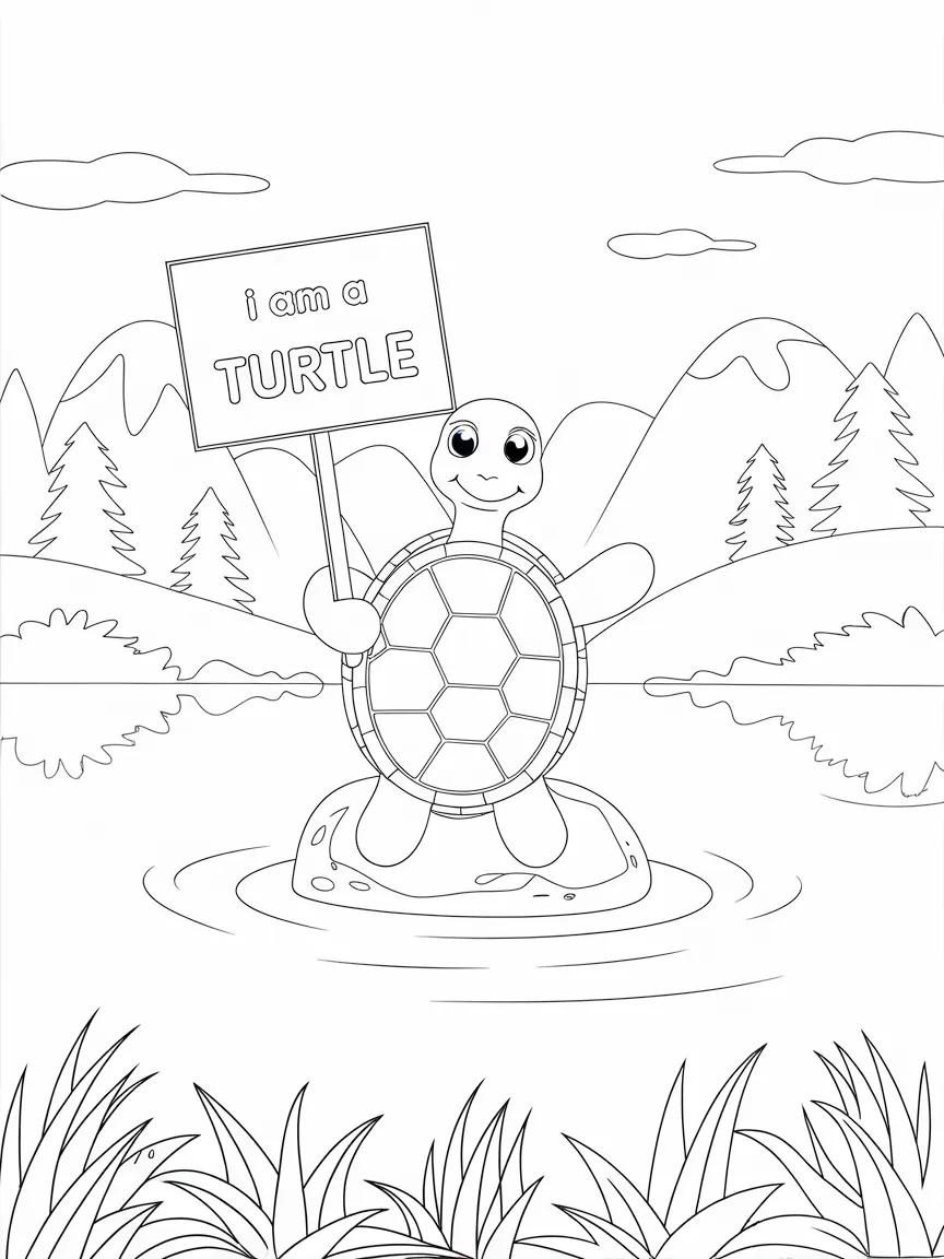 Turtle coloring pages - 1718 | ColoringPagesDesign