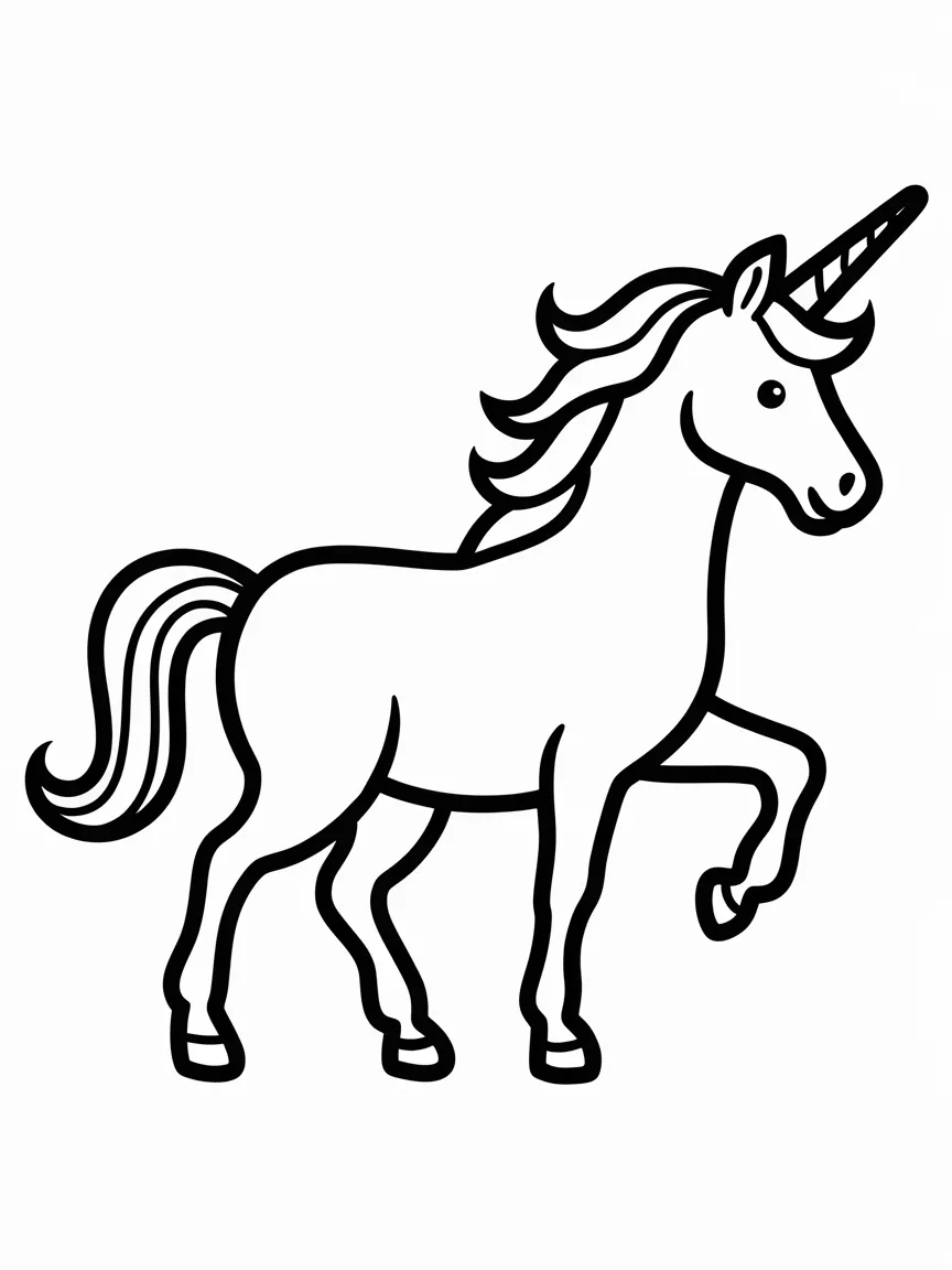 Unicorn coloring pages - 35 | ColoringPagesDesign