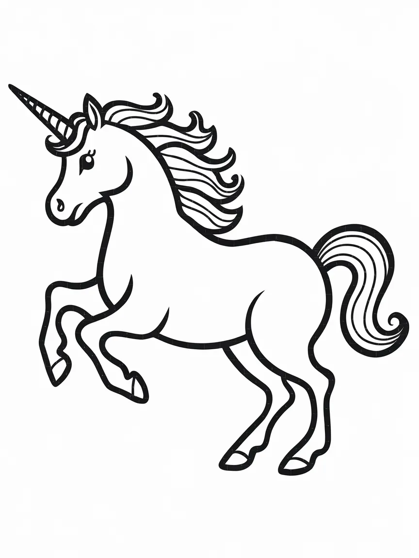 Unicorn coloring pages - 37 | ColoringPagesDesign