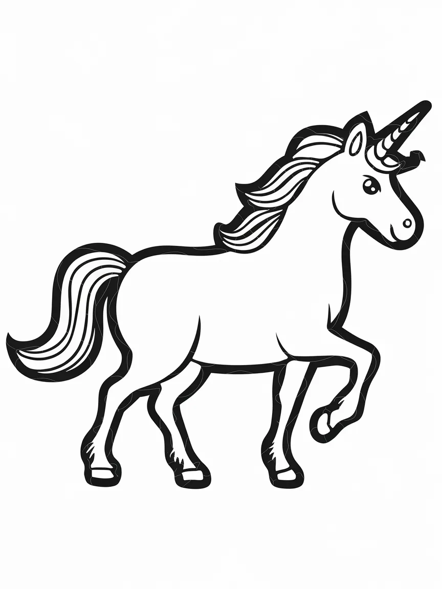 Unicorn coloring pages - 38 | ColoringPagesDesign