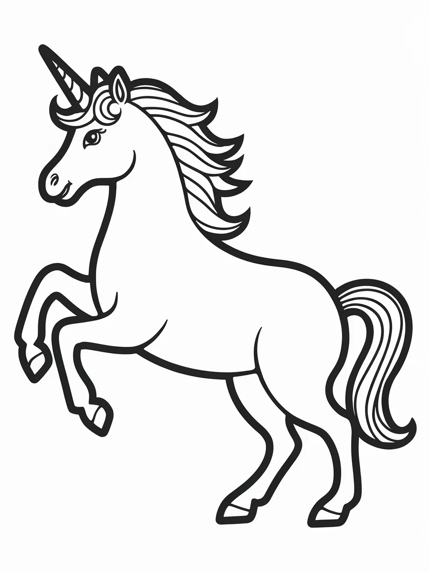 Unicorn coloring pages - 39 | ColoringPagesDesign