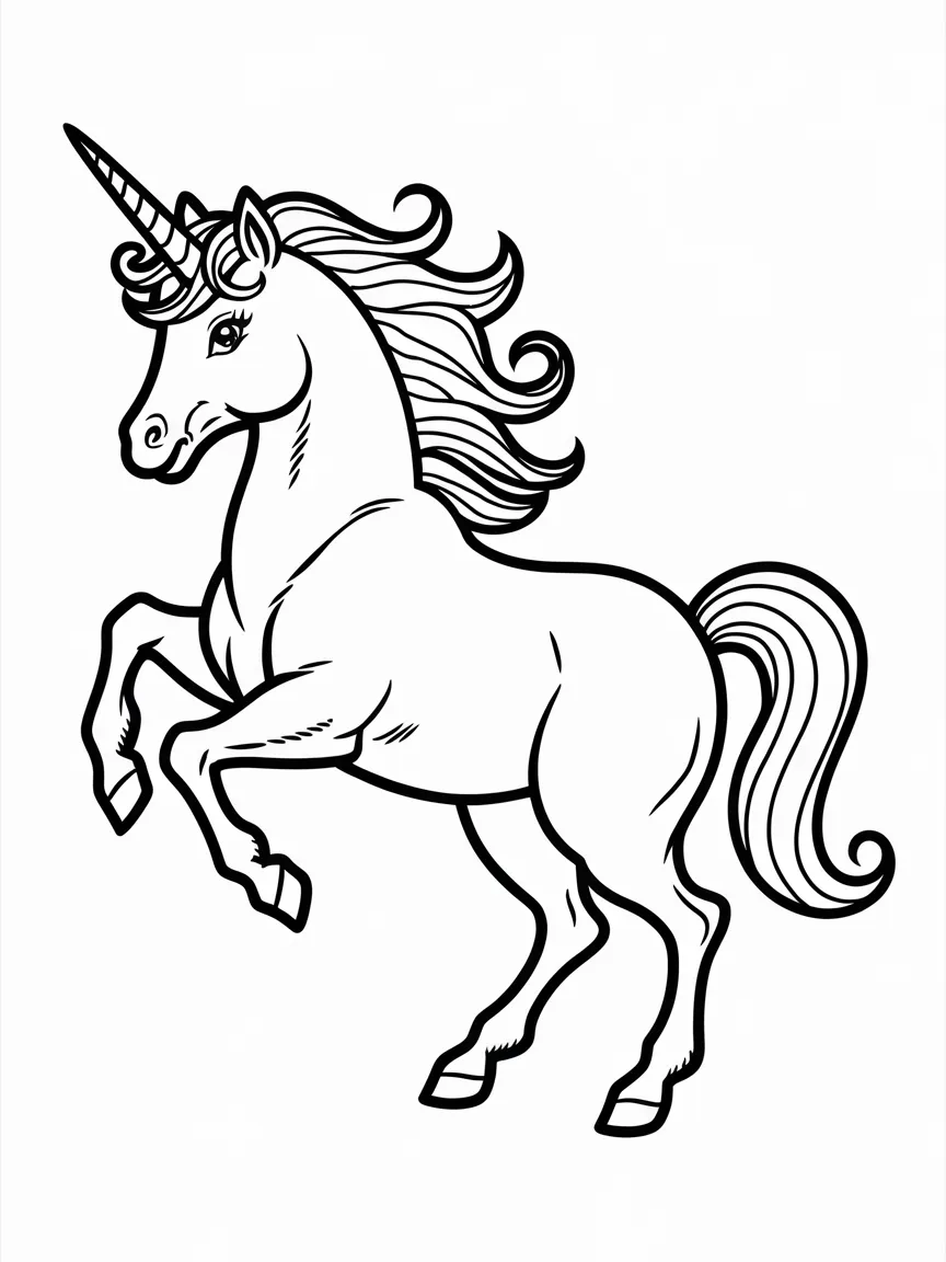 Unicorn coloring pages - 40 | ColoringPagesDesign