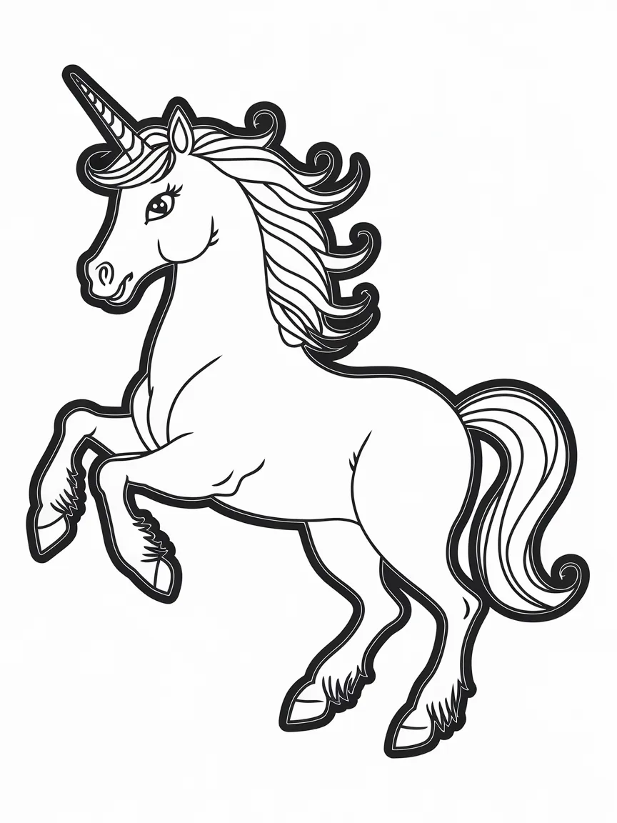 Unicorn coloring pages - 42 | ColoringPagesDesign