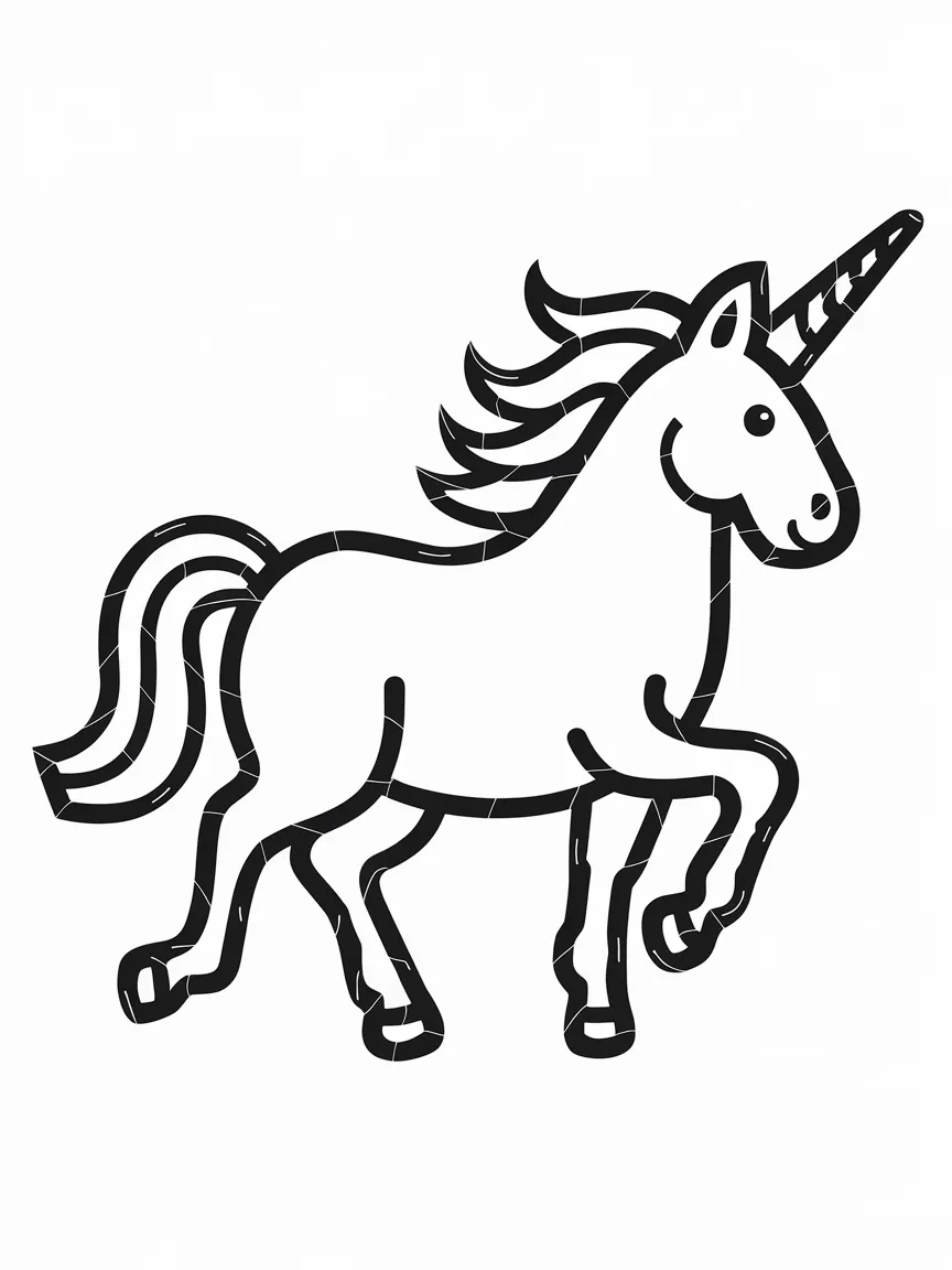 Unicorn coloring pages - 1081 | ColoringPagesDesign